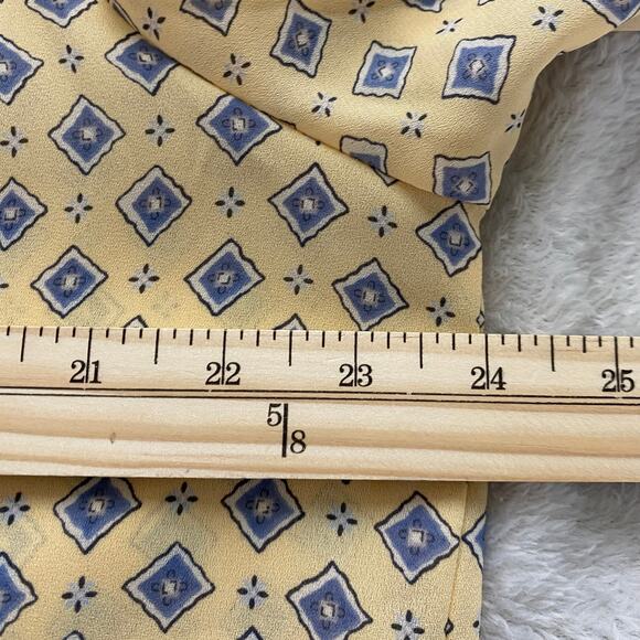 Vintage Pendleton Blouse & Skirt 2pc Set Women 18 Yellow Geometric USA Old Money - Picture 13 of 15